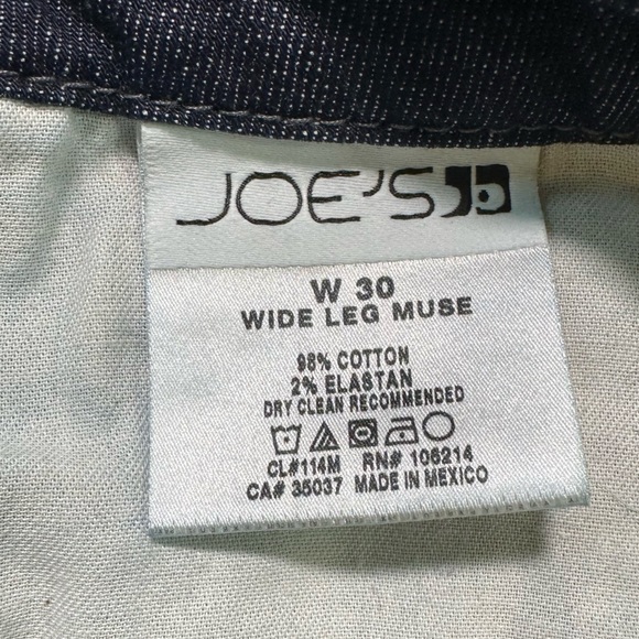 JOE’S JEANS WIDE LEG MUSE BARDOT WASH JEANS MID RISE SIZE 30 - Picture 10 of 11